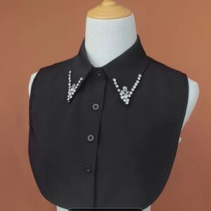 Black Detachable Jewel Collar